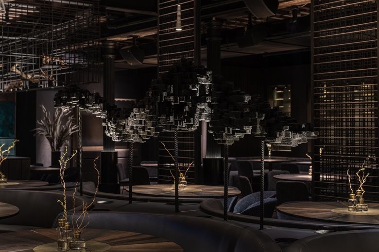 Eastern Zen-inspired Bar Restaurant Interior Eastern Zen-inspired Bar Restaurant Interior